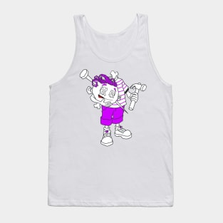 Mr. Sinmo (Julia style) purple Tank Top